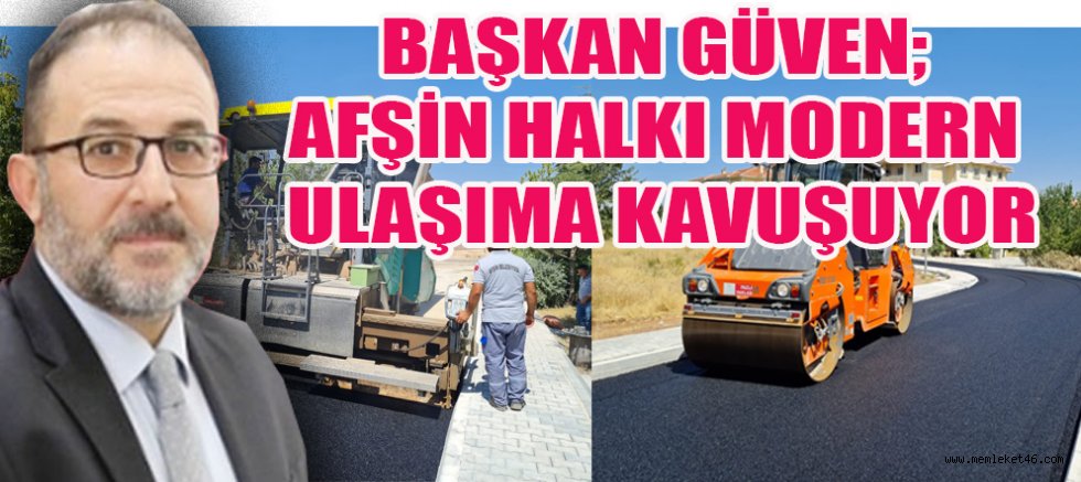 Afşin’de asfalt çalışmaları hız kesmeden devam ediyor