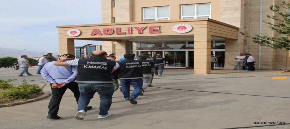 Kahramanmaraş’ta uyuşturucu taciri 6 kişi tutuklandı
