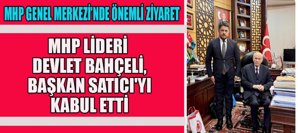 Mhp lideri devlet bahçeli, başkan satıcı ile görüştü