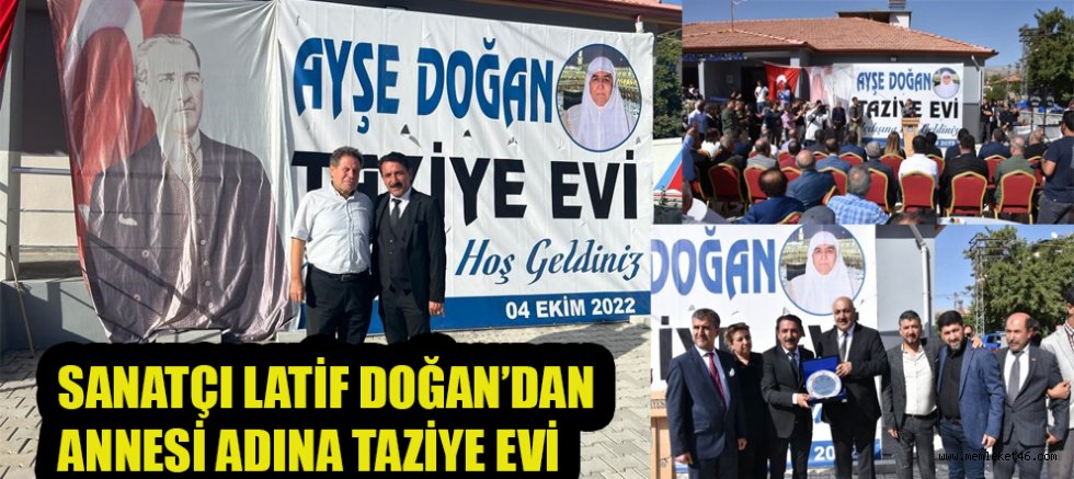 Sanatçı latif doğan, bizler ona layık birer evlat olmak için böyle bir hayır işine giriştik