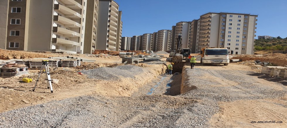 Yenikent toplu konut alanı altyapı çalışmaları tamamlandı