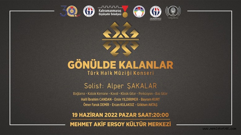 BÜYÜKŞEHİR’DEN TÜRK HALK MÜZİĞİ KONSERİ