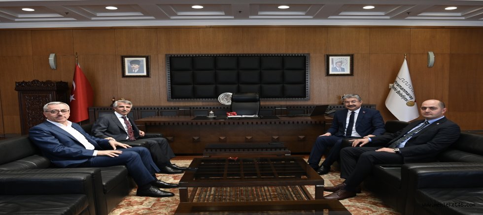 BAŞKAN HAYRETTİN GÜNGÖR, OSMANİYE VALİSİ YILMAZ’I AĞIRLADI