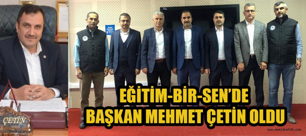  EĞİTİM-BİR-SEN KAHRAMANMARAŞ 1 NO’LU ŞUBE’DE   MEHMET ÇETİN DÖNEMİ BAŞLADI