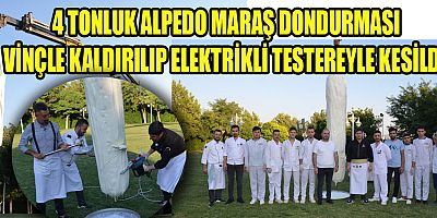    ALPEDO’NUN 4 TONLUK DONDURMASI KÜLAHA İNDİRİLDİ!