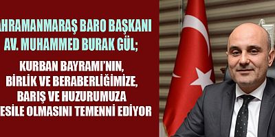 BARO BAŞKANI GÜL'DEN KURBAN BAYRAMI MESAJI