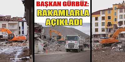 BAŞKAN MEHMET GÜRBÜZ RAKAMLARLA AÇIKLADI: ELBİSTAN’DA 992 ENKAZ KALDIRILDI!