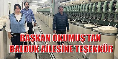 Türkoğlu Belediye Başkanı Osman Okumuş depremden zarar gören Nazar Tekstil’i ziyaret etti.