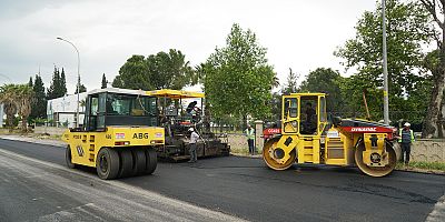 BÜYÜKŞEHİR, GENÇ OSMAN SERVİS YOLU’NU YENİLİYOR