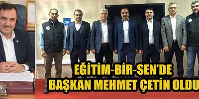  EĞİTİM-BİR-SEN KAHRAMANMARAŞ 1 NO’LU ŞUBE’DE   MEHMET ÇETİN DÖNEMİ BAŞLADI