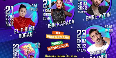 KAHRAMANMARAŞ, EXPO 2023 GENÇLİK FESTİVALİ İLE KONSERE DOYACAK