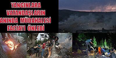 KAHRAMANMARAŞ’TA ORMANLIK ALANDA YAŞAYAN VATANDAŞLARDAN YILDIRIM NÖBETİ