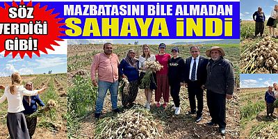  MHP’Lİ KARAKOÇ DORA TARLADA VATANDAŞLARLA BULUŞTU
