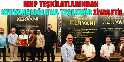 MHP Kahramanmaraş teşkilatı Alpedo-Kervan lezzet grubu yönetim kurulu başkanı Sami Kervancıoğlu’nu ziyaret etti.
