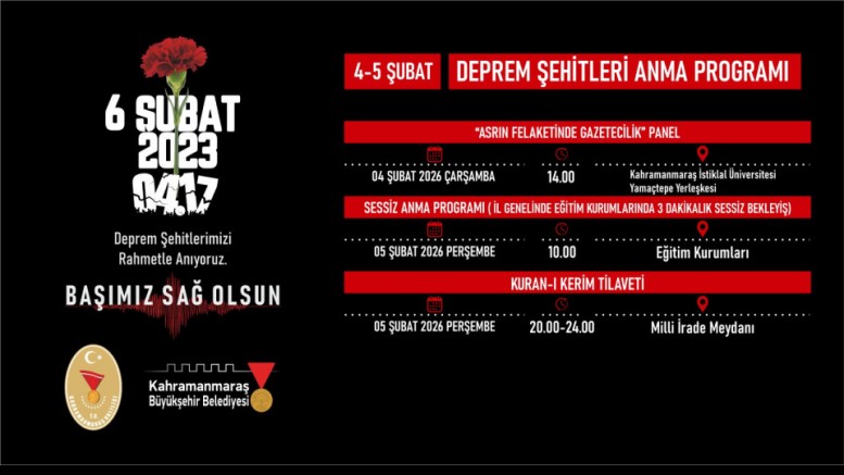 ASRIN FELAKETİNİN 3’ÜNCÜ YILINDA DEPREM ŞEHİTLERİ ÇEŞİTLİ PROGRAMLARLA YAD EDİLECEK