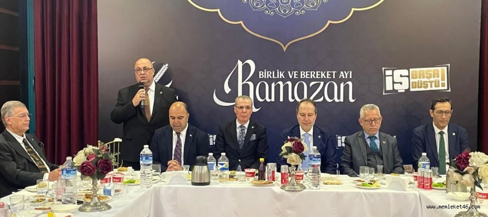 BAŞKAN AKPINAR, GENEL BAŞKAN FATİH ERBAKAN İLE İFTAR PROGRAMINDA BULUŞTU