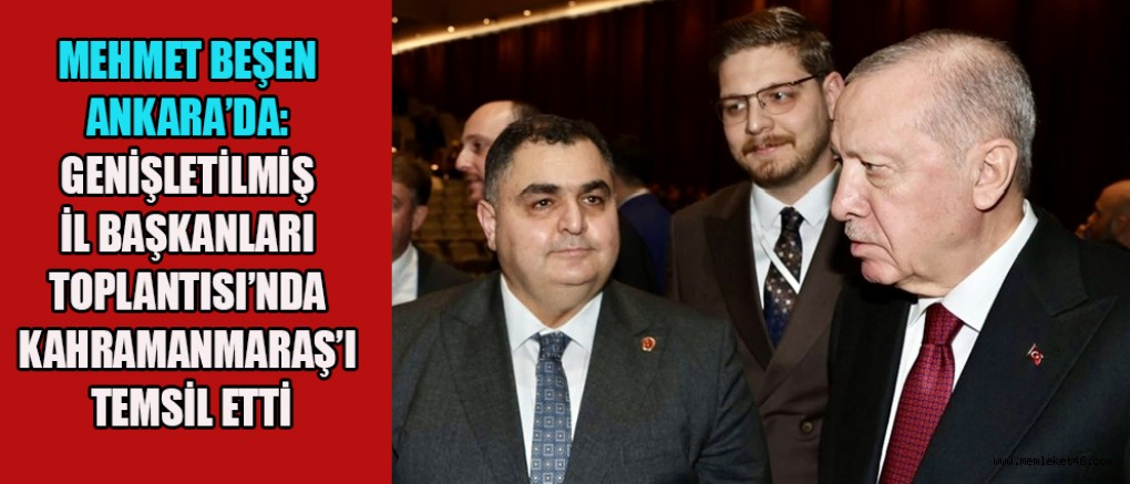 BAŞKAN VEKİLİ MEHMET BEŞEN: ŞEHRİMİZİN SESİNİ EN ÜST DÜZEYDE DUYURDUK