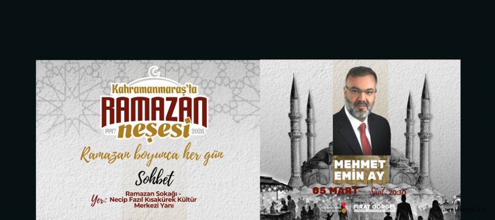 5 MART’TA RAMAZAN SOKAĞI’NDA MEHMET EMİN AY İLE “RAMAZAN VE İNSAN” SOHBETİ