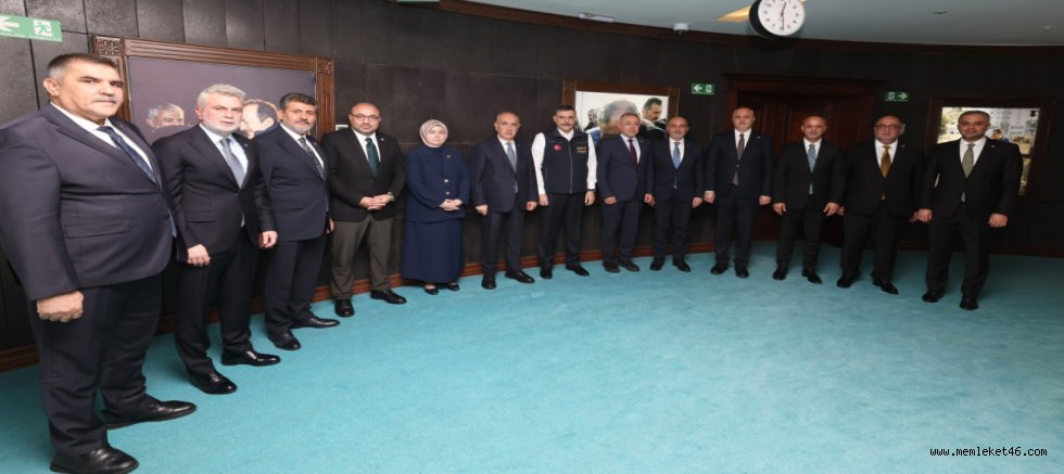 AK PARTİ KAHRAMANMARAŞ HEYETİNDEN İÇİŞLERİ BAKANI ÇİFTÇİ’YE ZİYARET