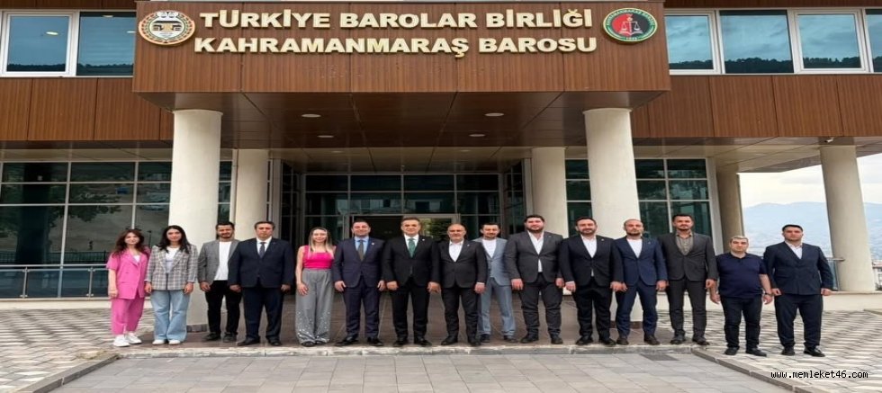 AK PARTİ KAHRAMANMARAŞ TEŞKİLATI’NDAN BARO BAŞKANI MEHMET KAAN KIR’A ZİYARET