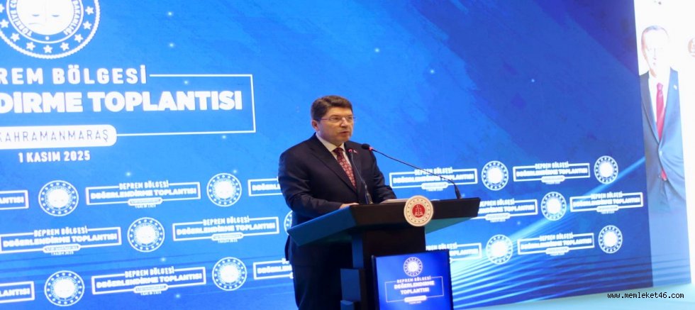 BAKAN TUNÇ, KAHRAMANMARAŞ’TA ÖNEMLİ AÇIKLAMALARDA BULUNDU 