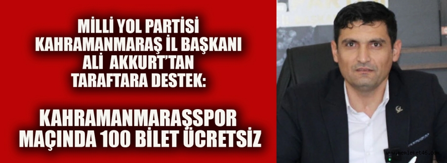 BAŞKAN AKKURT’TAN TARAFTARA MORAL DESTEĞİ