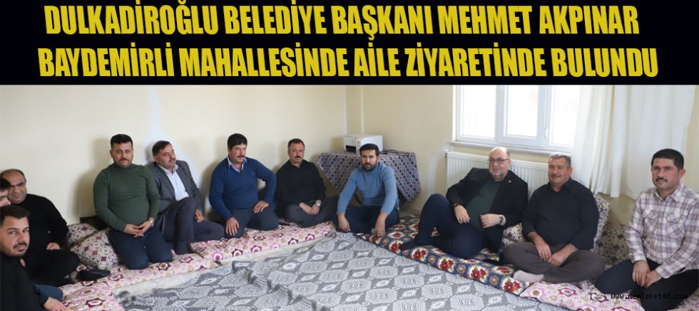 BAŞKAN AKPINAR BAYDEMİRLİ MAHALLESİNDE HEMŞEHRİLERİYLE BİR ARAYA GELDİ