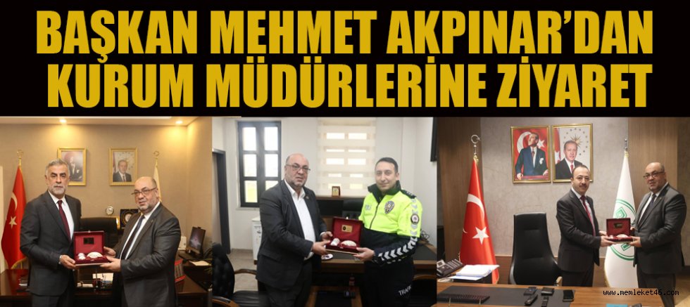 BAŞKAN AKPINAR’DAN İSTİŞARE VE İŞBİRLİĞİ