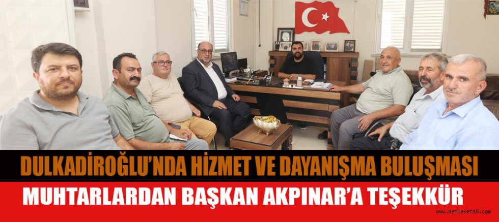 BAŞKAN AKPINAR’DAN MUHTARLARLA İSTİŞARE TOPLANTISI