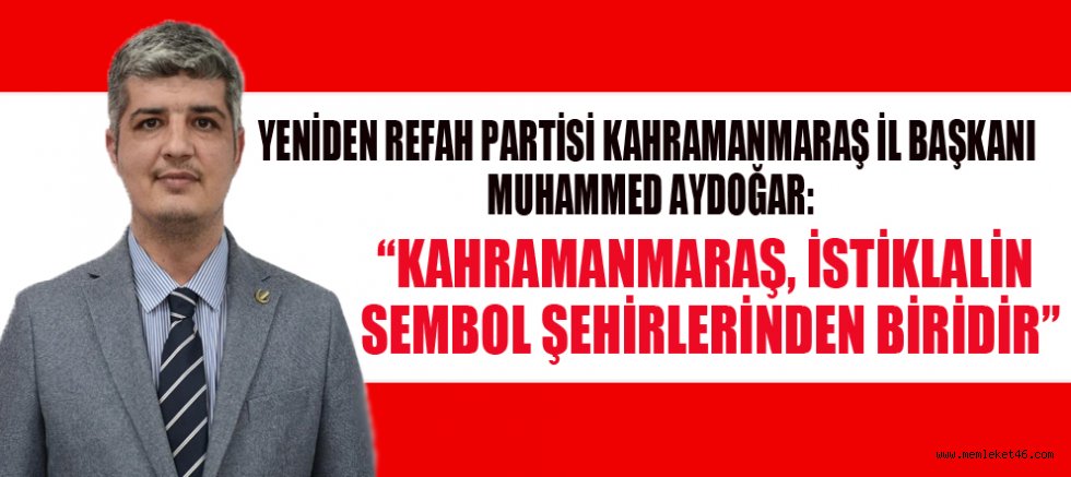 BAŞKAN AYDOĞAR, BU TARİHİ ZAFER YALNIZCA BİR ŞEHİR İÇİN DEĞİL, TÜM TÜRKİYE İÇİN BÜYÜK ANLAM TAŞIYOR