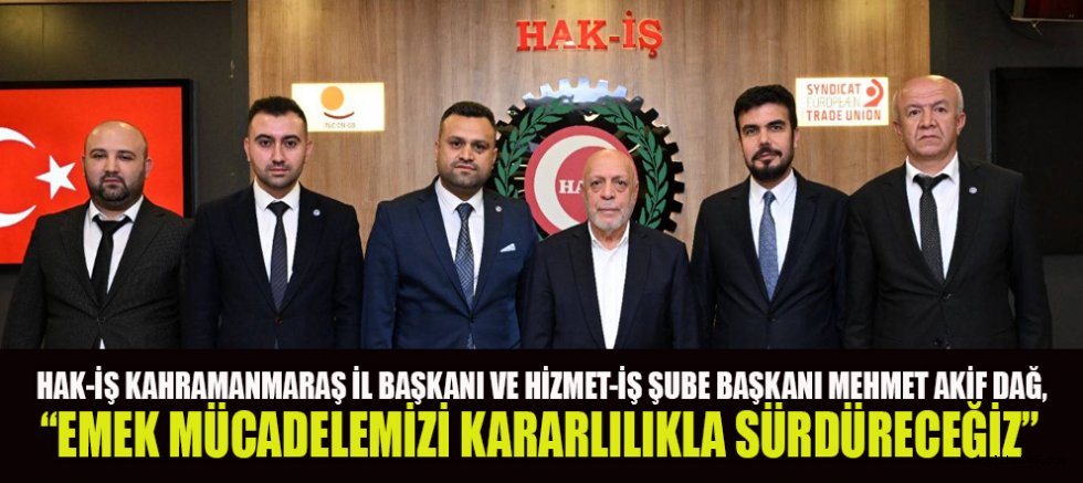 BAŞKAN DAĞ: “BİRLİK VE DAYANIŞMA RUHUYLA YOLUMUZA DEVAM EDECEĞİZ”