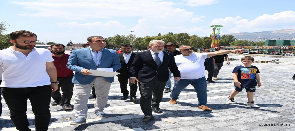 BAŞKAN GÖRGEL, FUAR ÖNCESİ ATATÜRK PARKI’NDAKİ HAZIRLIKLARI İNCELEDİ