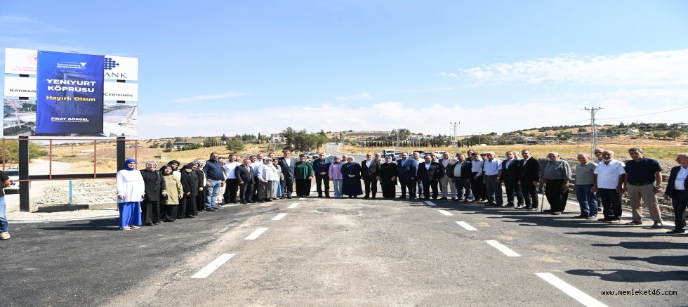 BAŞKAN GÖRGEL “YENİYURT MAHALLEMİZE İNŞA ETTİĞİMİZ YENİ KÖPRÜMÜZ HAYIRLI OLSUN”