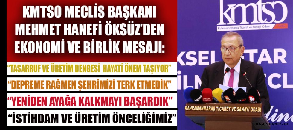 BAŞKAN HANEFİ ÖKSÜZ: “GERÇEK BAŞARI ‘BİZ’ DİYEBİLMEKTİR”