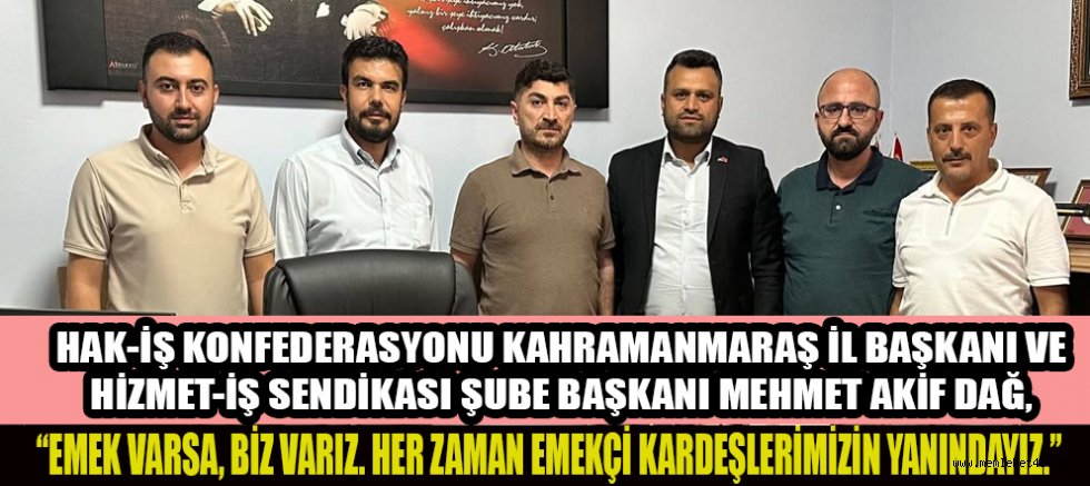 BAŞKAN MEHMET AKİF DAĞ’DAN GÖNEN’E HAYIRLI OLSUN ZİYARETİ
