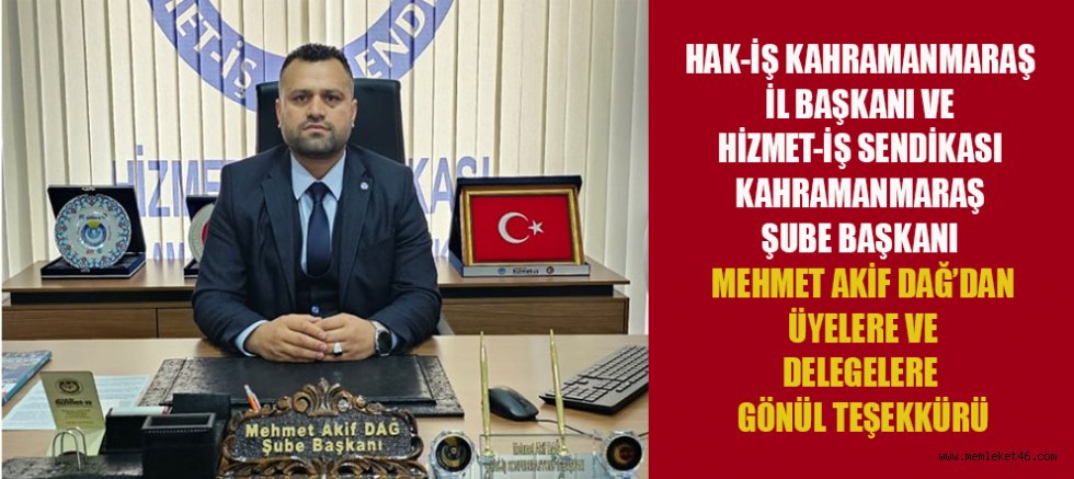 BAŞKAN MEHMET AKİF DAĞ: “KAZANAN BİRLİK, EMEK VE ALIN TERİ OLDU”