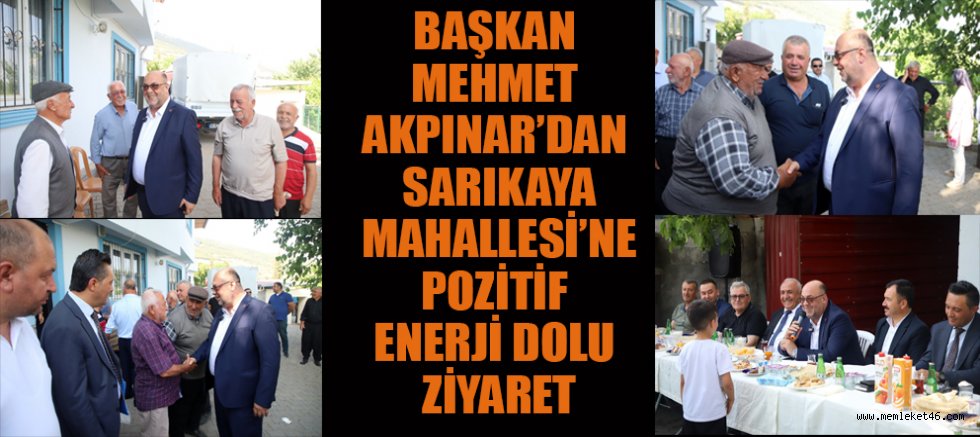 BAŞKAN MEHMET AKPINAR HALKIN GÖNLÜNDE