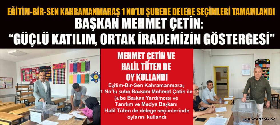 BAŞKAN MEHMET ÇETİN: KAZANAN BİRLİK VE BERABERLİĞİMİZDİR