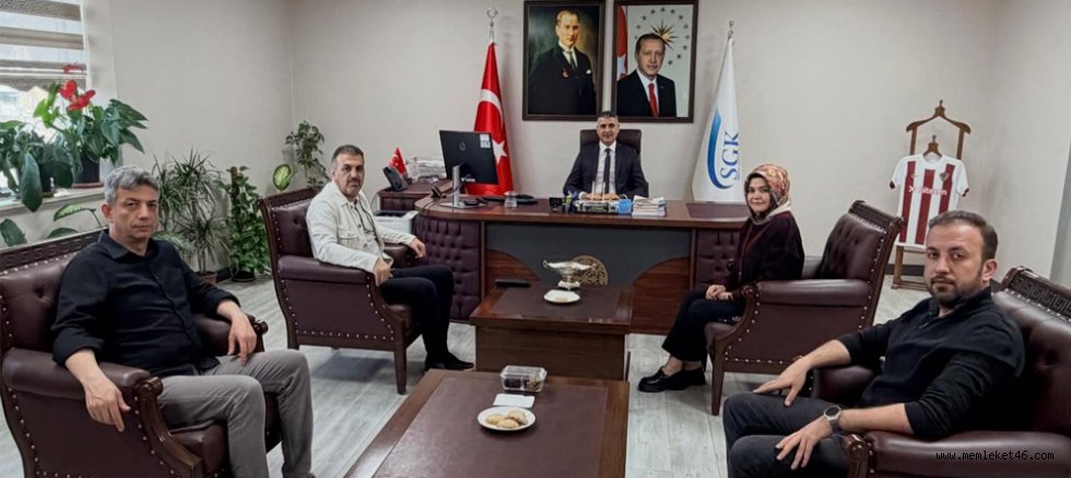 BAŞKAN METİN ATAKAN’DAN SGK İL MÜDÜRÜ HÜSEYİN KARAOĞLAN’A ZİYARET