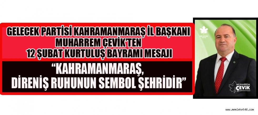 BAŞKAN MUHARREM ÇEVİK: 12 ŞUBAT RUHU YOLUMUZU AYDINLATMAYA DEVAM EDİYOR