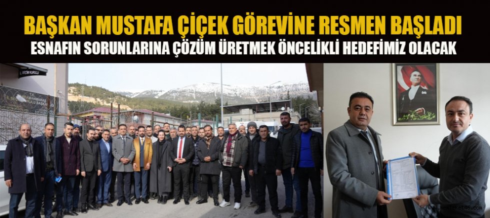 BAŞKAN MUSTAFA ÇİÇEK: ESNAFIMIZIN DESTEĞİ BİZİM GÜCÜMÜZDÜR