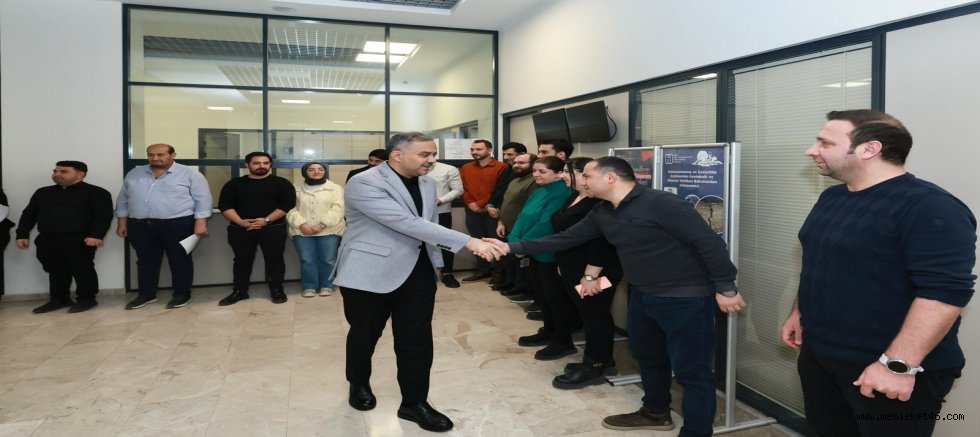 BAŞKAN TOPTAŞ, BELEDİYE PERSONELİYLE BAYRAMLAŞTI