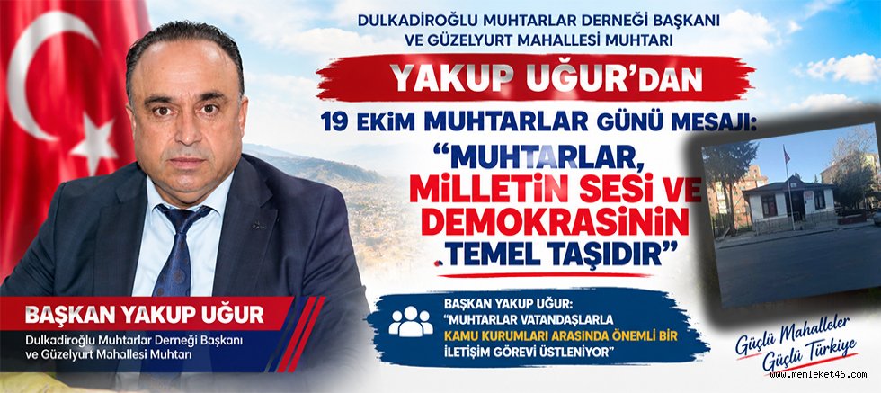 BAŞKAN YAKUP UĞUR: MAHALLELERİMİZİN SESİ OLMAYA DEVAM EDECEĞİZ