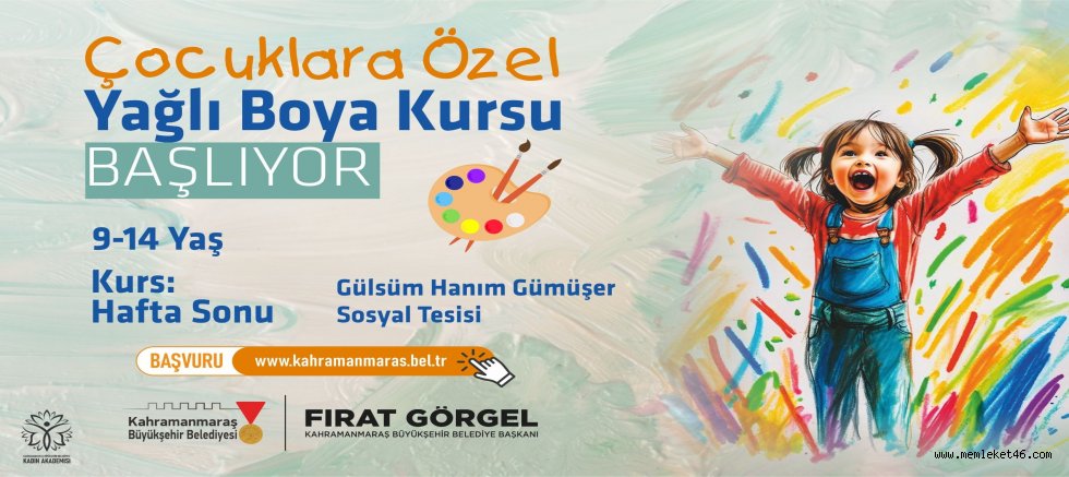 BÜYÜKŞEHİR’DEN ÇOCUKLARA ÖZEL YAĞLI BOYA KURSU