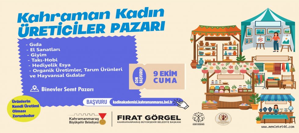 BÜYÜKŞEHİR’DEN KADIN EMEĞİNE GÜÇLÜ DESTEK KAHRAMAN KADIN ÜRETİCİLER PAZARI KURULUYOR