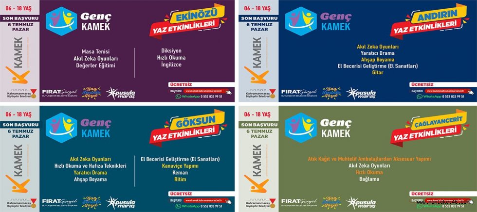 BÜYÜKŞEHİR’İN İLÇELERDEKİ YAZ KURSLARINA BAŞVURULAR SÜRÜYOR