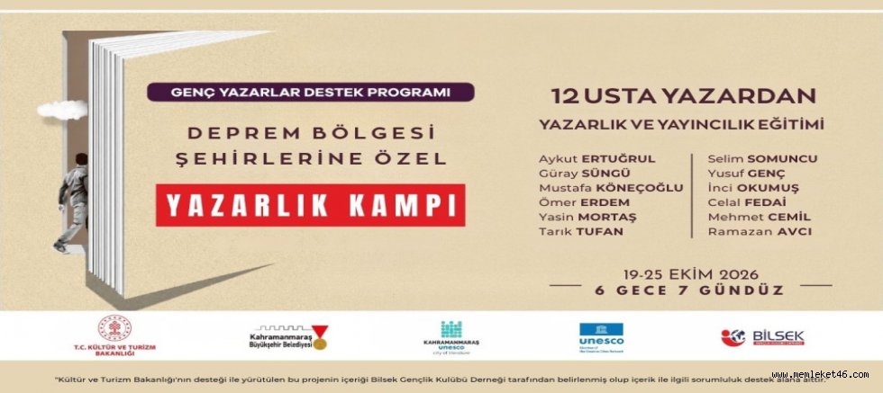 BÜYÜKŞEHİR’İN YAZARLIK KAMPI GENÇLERE YENİ UFUKLAR AÇACAK