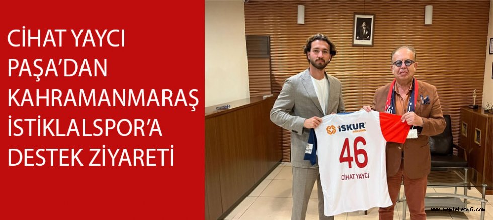 CİHAT YAYCI PAŞA’DAN İSTİKLALSPOR’A MORAL ZİYARETİ