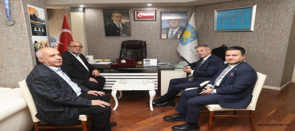 DULKADİROĞLU BELEDİYE BAŞKANI MEHMET AKPINAR'DAN İYİ PARTİ İL BAŞKANI MUSTAFA BASTIRMACI'YA HAYIRLI OLSUN ZİYARETİ