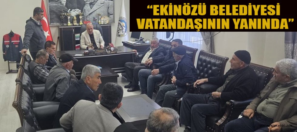 EKİNÖZÜ BELEDİYE BAŞKANI HARUN VİCDAN: “SORUNLARI ORTAK AKILLA ÇÖZECEĞİZ”